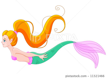 Cute red haired mermaid Cute red haired mermaid 11321466