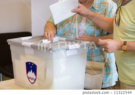 Citizens voting on democratic election. Citizens voting on democratic election. 11322544