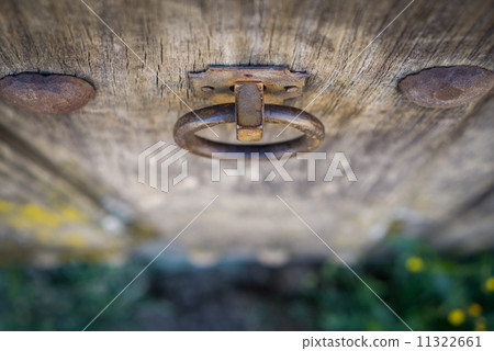 Old doorknocker and door 11322661