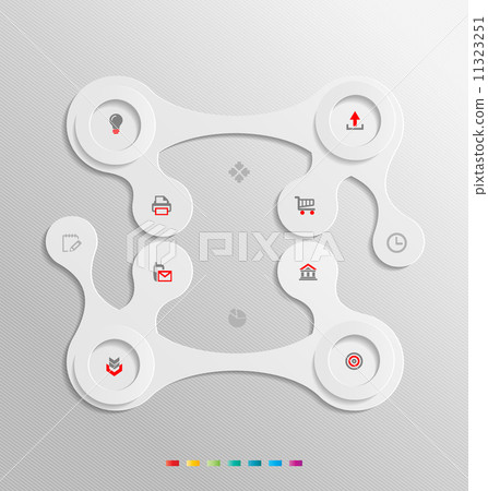 Minimal infographics template easily to be customized 11323251