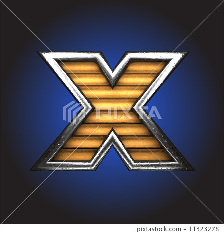 Yellow letter with metal Yellow letter with metal 11323278