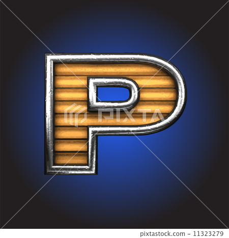 Yellow letter with metal Yellow letter with metal 11323279
