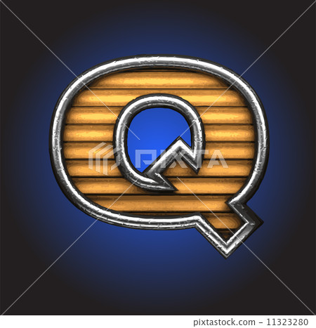 Yellow letter with metal Yellow letter with metal 11323280