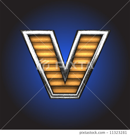 Yellow letter with metal Yellow letter with metal 11323281