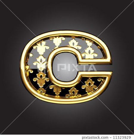 Vector golden figure Vector golden figure 11323929