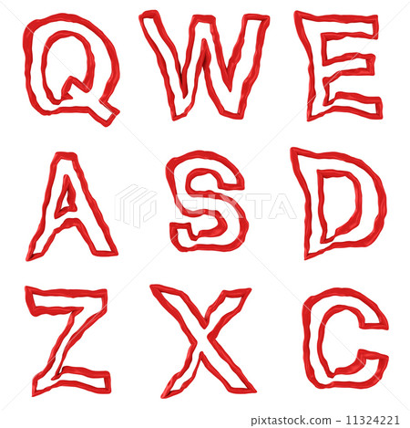 Red alphabet - Stock Illustration [11324221] - PIXTA