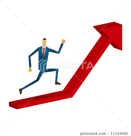 商人向上箭頭 商人向上箭頭 11324680