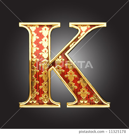 Vector golden figure with red wood Vector golden figure with red wood 11325178