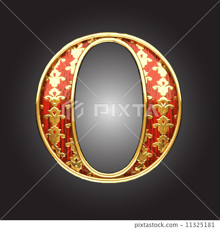 Vector golden figure with red wood Vector golden figure with red wood 11325181