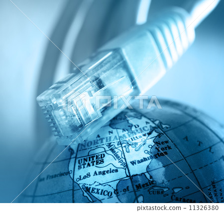 Ethernet cable and globe Ethernet cable and globe 11326380