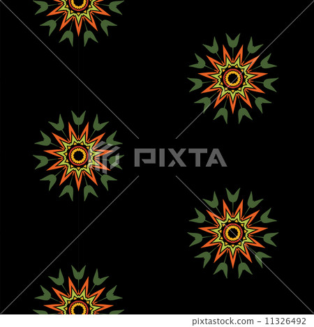 Lace floral colorful ethnic ornament pattern - Stock Illustration ...