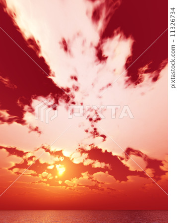 Wind and clouds with the sea 11326734