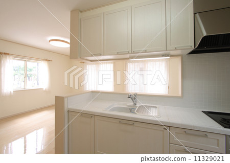 House kitchen (trendy antique style tiled) image 039 House kitchen (trendy antique style tiled) image 039 11329021