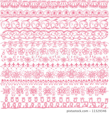 Embroidery lace line girly illustration 11329346