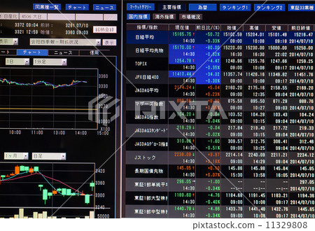 股市股票交易股票價格板圖像-711（經濟形像素材） 11329808
