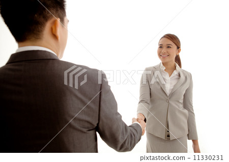 Businesswoman and Businessman Shaking Hands Businesswoman and Businessman Shaking Hands 11330231