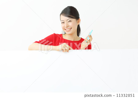 White board · young lady 11332851