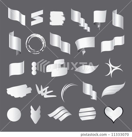 Biggest collection of vector white flags 11333070