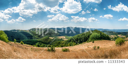 landscape, view from Baniste towards Stiabnicke vrchy with an ol landscape, view from Baniste towards Stiabnicke vrchy with an ol 11333343