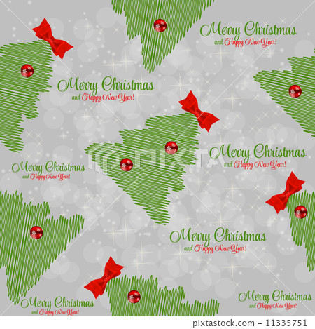 Winter Christmas New Year Seamless Pattern... - Stock Illustration ...