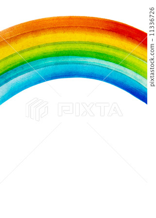 Rainbow Transparent Watercolor Paper Japanese Stock Illustration