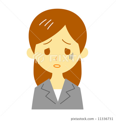 A woman with a suit looks bad 11336731