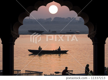 River Ganges - Sunrise - India 11337213