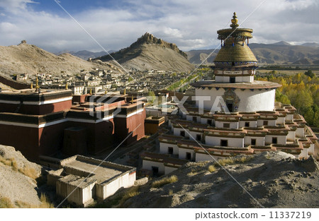 Gyantsie Fort and Kumbum - Tibet 11337219