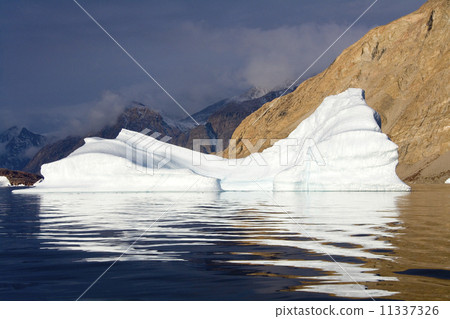 Iceberg in Northwest Fjord in Scoresbysund in eastern Greenland Iceberg in Northwest Fjord in Scoresbysund in eastern Greenland 11337326
