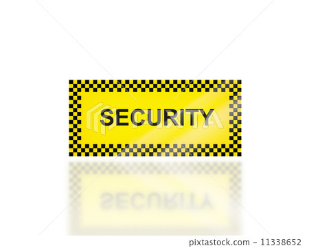 yellow Security signage 11338652