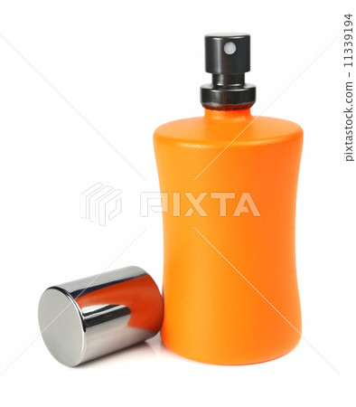 orange small bottle with a perfume liquid orange small bottle with a perfume liquid 11339194