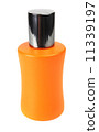 orange small bottle with a perfume liquid 11339197