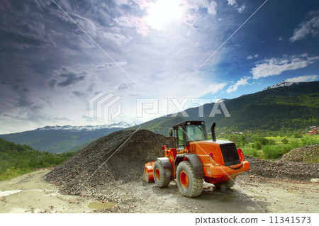 excavator in alps excavator in alps 11341573