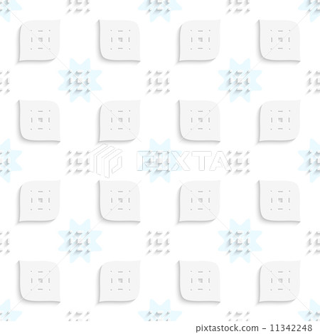 White small rectangle gropes and perforated leaves seamless 11342248