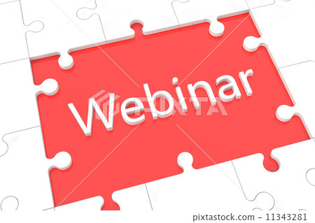 Puzzle webinar concept Puzzle webinar concept 11343281