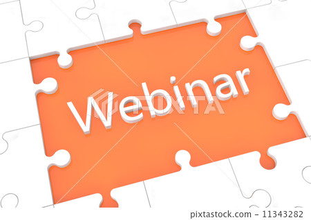 Puzzle webinar concept Puzzle webinar concept 11343282