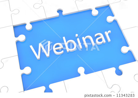 Puzzle webinar concept Puzzle webinar concept 11343283