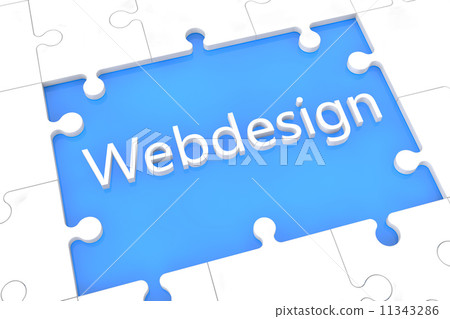 Puzzle webdesign concept 11343286