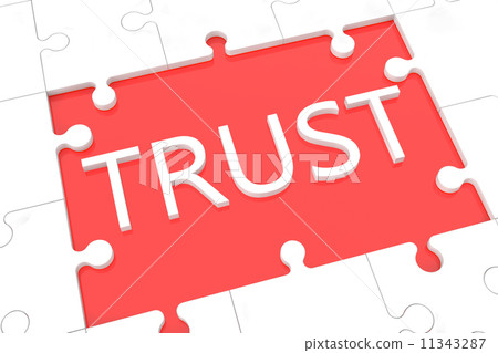 Puzzle trust concept 11343287