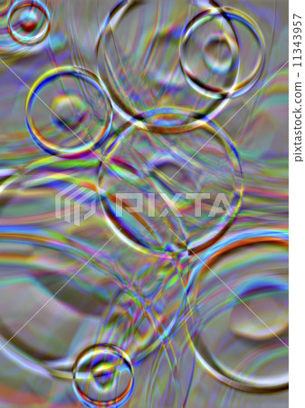 Iridescent circles on a gray background Iridescent circles on a gray background 11343957
