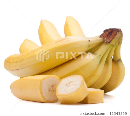Bananas bunch isolated on white background cutout 11345239
