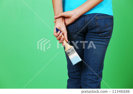 woman paint on wall woman paint on wall 11346886