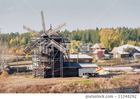 Windmill. Nizhnaya Sinyachikha. Russia 11348292