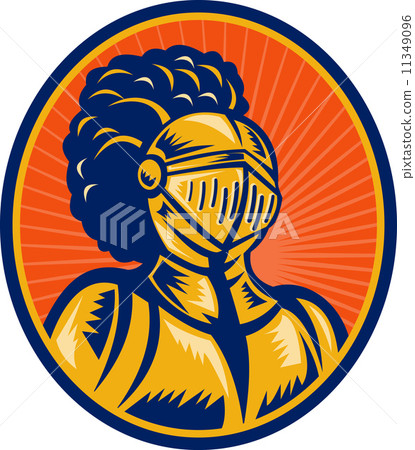 Bust of Knight in full gear 11349096