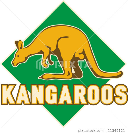 kangaroo sports mascot shield kangaroo sports mascot shield 11349121