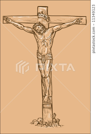 Jesus Christ hanging on the cross Jesus Christ hanging on the cross 11349123