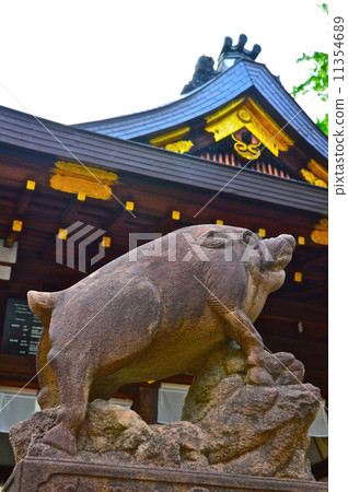 "Komo wild boar" of Kao shrine (Karasuma-ku Changji Chonmachiro Shuru Sakuraguru-cho, Kamigyo-ku, Kyoto City) 11354689