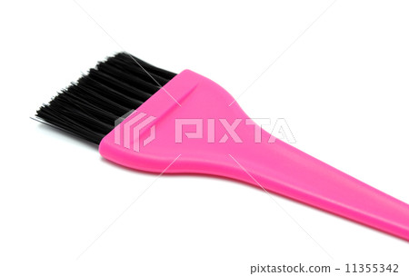 Brush hair coloring on a white background Brush hair coloring on a white background 11355342