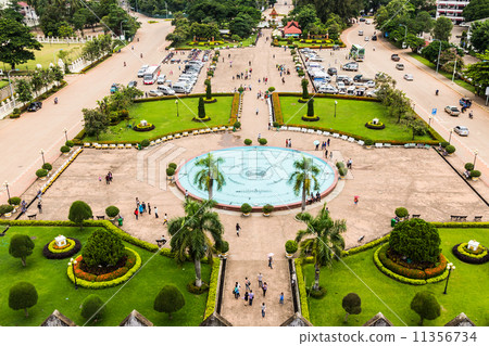 View from Patuxai, Vientiane, Laos 11356734