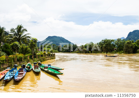 the beautiful landscape of vang vieng,laos 11356750